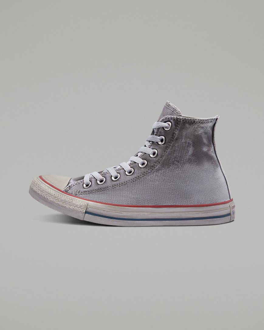 Men's Converse Chuck Taylor All Star Canvas Smoke High Top Shoes Grey / White | AU C9465Y